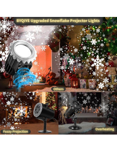 Proyector de Copos de Nieve Smarich 9W Impermeable para Navidad 2