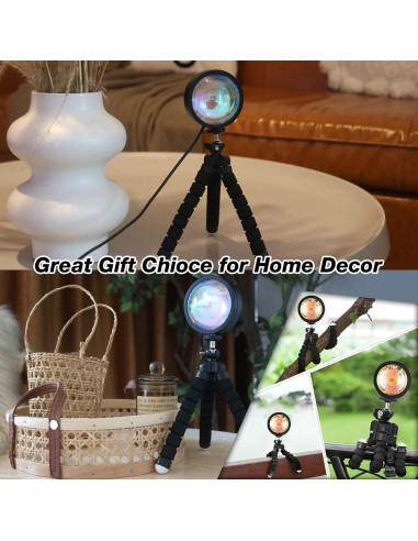 Proyector de Lámpara de Atardecer Xoddi con Control Remoto 16 Colores