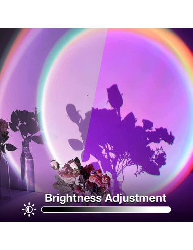 Proyector de Lámpara de Atardecer Xoddi con Control Remoto 16 Colores