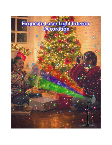 Proyector de Luces de Navidad RGB con Control Remoto - 2024-Xmas