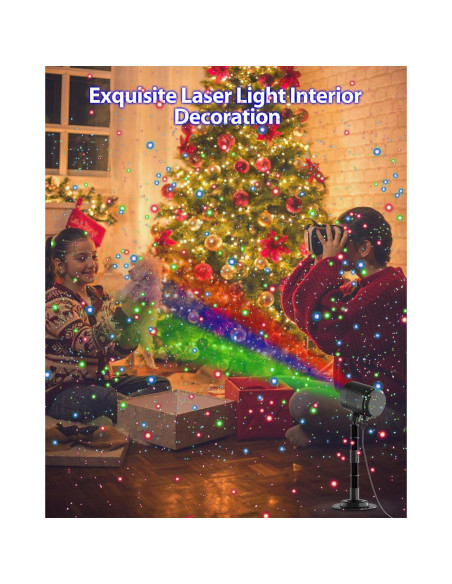 Proyector de Luces de Navidad RGB con Control Remoto - 2024-Xmas