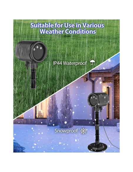 Proyector de Luces de Navidad RGB con Control Remoto - 2024-Xmas