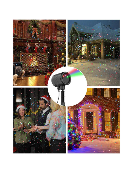 Proyector de Luces de Navidad RGB con Control Remoto - 2024-Xmas