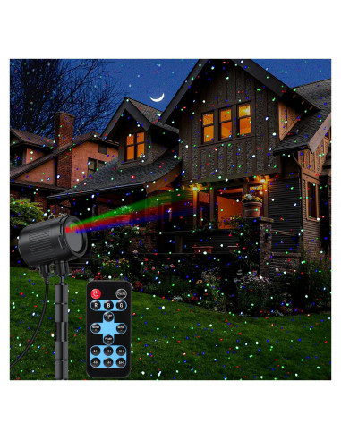 Proyector de luces láser navideñas GODENBA SA556 RGB IP65