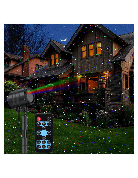 Proyector de luces láser navideñas GODENBA SA556 RGB IP65