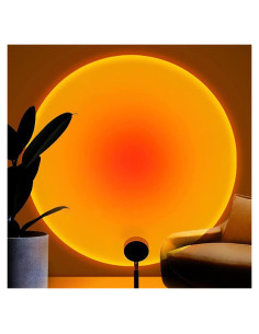 Lámpara de Proyección LED Balkwan Rojo Atardecer 10x10 cm