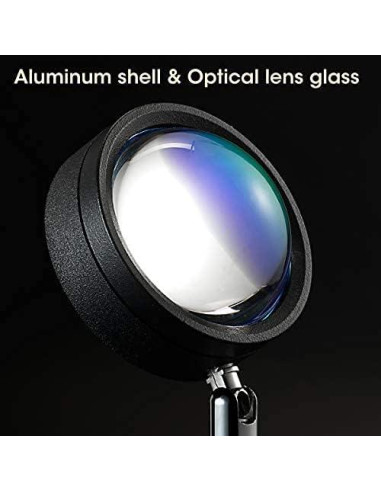 Lámpara de Proyección LED Balkwan Rojo Atardecer 10x10 cm