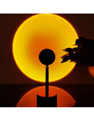 Lámpara de Proyección LED Balkwan Rojo Atardecer 10x10 cm