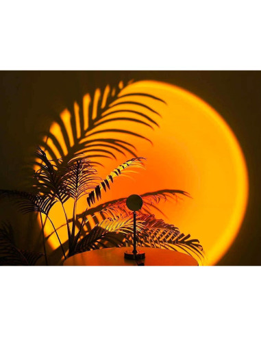 Lámpara de Proyección LED Balkwan Rojo Atardecer 10x10 cm