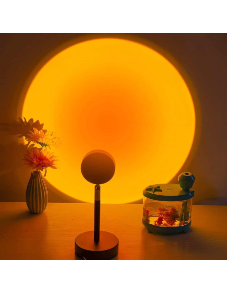 Lámpara de Proyección LED Balkwan Rojo Atardecer 10x10 cm