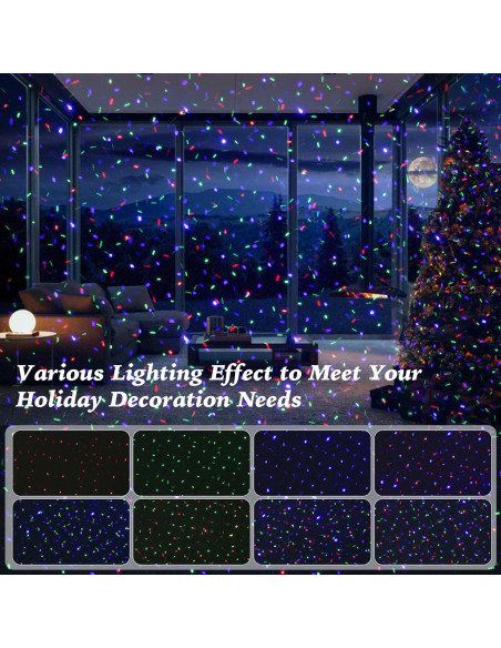 Proyector de Luces Lásers AIRIVO 3 Colores Impermeable