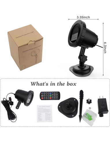 Proyector de Luces Lásers AIRIVO 3 Colores Impermeable