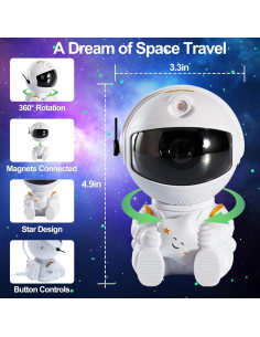 Proyector de Estrellas Dsonail AS-01, Luz Nocturna Infantil 2