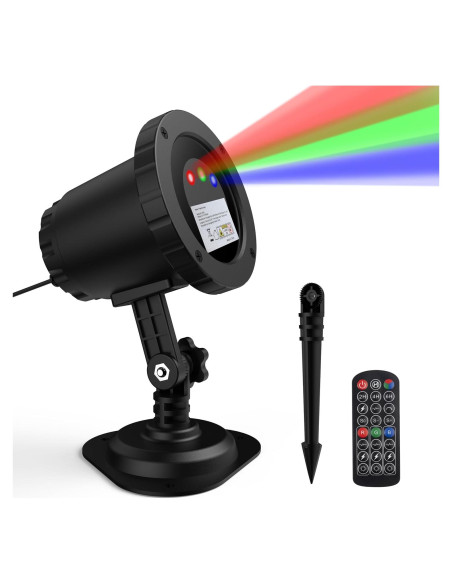 Proyector de Luz Láser Exterior ZEAKOC RGB con Control Remoto