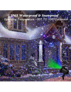 Proyector de Luz Láser Exterior ZEAKOC RGB con Control Remoto 2