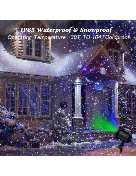 Proyector de Luz Láser Exterior ZEAKOC RGB con Control Remoto