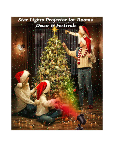 Proyector de Luz Láser Exterior ZEAKOC RGB con Control Remoto