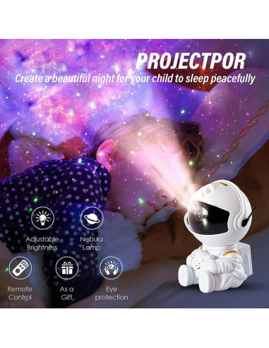 Proyector de Estrellas Dsonail AS-01, Luz Nocturna Infantil