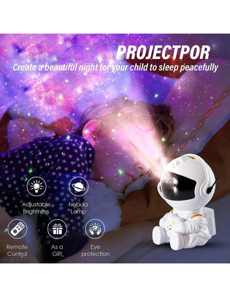Proyector de Estrellas Dsonail AS-01, Luz Nocturna Infantil