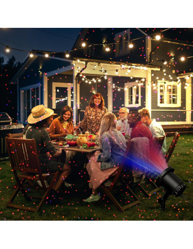 Proyector de Luz Láser Exterior ZEAKOC RGB con Control Remoto