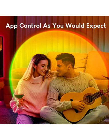 Lámpara de Atardecer Proyector Tsrarey Multicolor 360