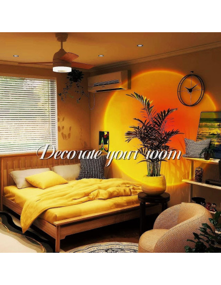 Lámpara de Atardecer LED JIMEI SUNLAMP-P 10x10 cm