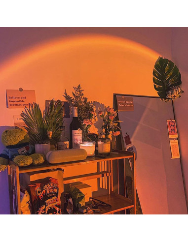 Proyector de Luz del Atardecer OSYZMGS Inalámbrico Recargable