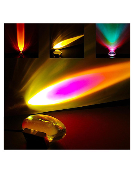 Lámpara de Ambiente LED AlyMack - Proyector de Luz RGB 5cm