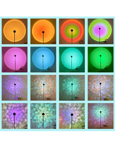 Lámpara de Proyección LED Suanti ZX-D-02 16 Colores 720
