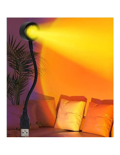 2 Lámparas LED de Atardecer Zhuluck con Luz Cálida USB 2