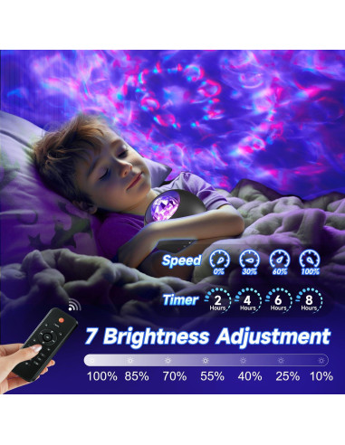 Proyector de Luz Galáctica COOLNIGHT con 210 Modos y Bluetooth