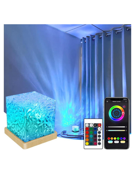 Proyector de Luz Nocturna Uonnet 16 Colores Control Remoto