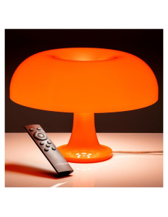 Lámpara de Hongo Naranja OKUNS 3 Modos Regulable 32cm