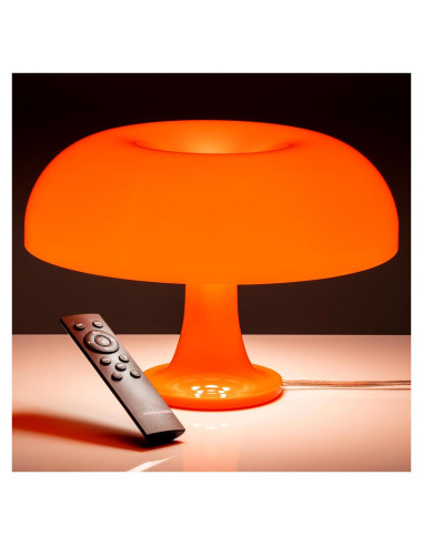 Lámpara de Hongo Naranja OKUNS 3 Modos Regulable 32cm