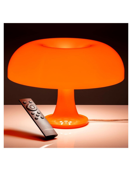 Lámpara de Hongo Naranja OKUNS 3 Modos Regulable 32cm