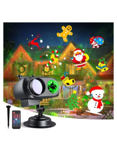 Proyector LED de Navidad NÜR con 80 Patrones y Control Remoto