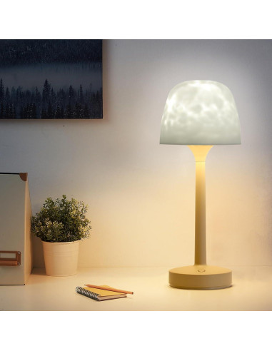 Lámpara de Mesa Proyector de Olas RGB CYDSXYD 32.1x32.1cm