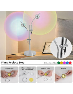 Lámpara de Proyección de Atardecer Kariosid TB-TY02S, 6W 2