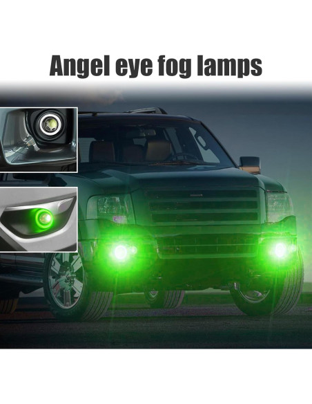 Luz de Niebla Angel Eye Dickno 30W Verde 2.5" Universal