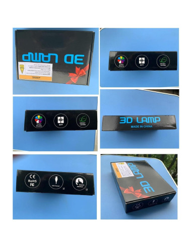 Lámpara de Mesa Táctil 3D Bomberos LED Control Remoto 16 Colores