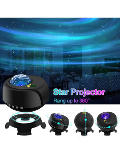Proyector de Estrellas FLITI con Nebulosa y Control Remoto 2