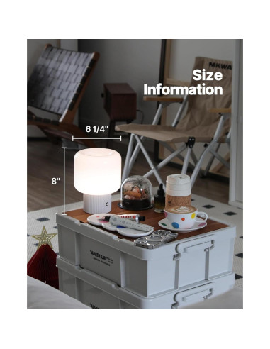 Lámpara de Hongo Magcharm Blanca Recargable 5W LED Regulable