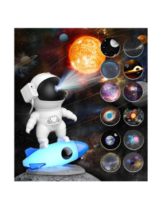Proyector Galáctico Yiliaw Astronauta 13 en 1 Luz Nocturna