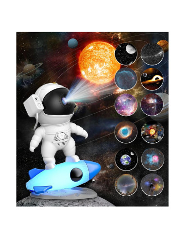 Proyector Galáctico Yiliaw Astronauta 13 en 1 Luz Nocturna