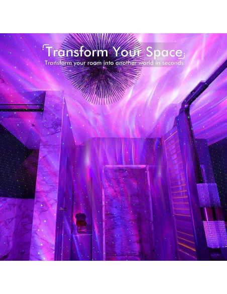 Proyector de Luz Estelar Astronauta FUKOJEY con Control Remoto