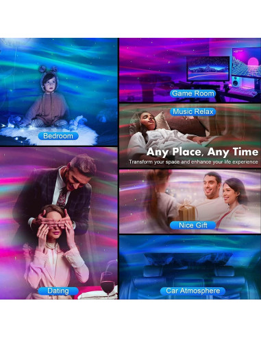 Proyector de Luz Estelar Astronauta FUKOJEY con Control Remoto