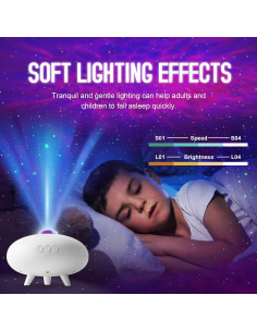 Proyector de Estrellas GOUTOOL KK1 Luz Nocturna RGB USB 2