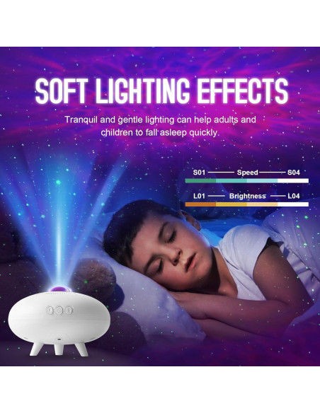 Proyector de Estrellas GOUTOOL KK1 Luz Nocturna RGB USB