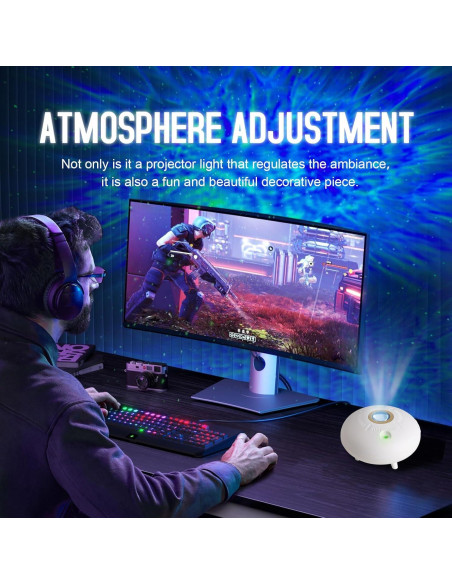 Proyector de Estrellas GOUTOOL KK1 Luz Nocturna RGB USB
