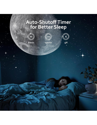 Proyector de Estrellas Galaxy Pro 4K con 3 Diapositivas HD